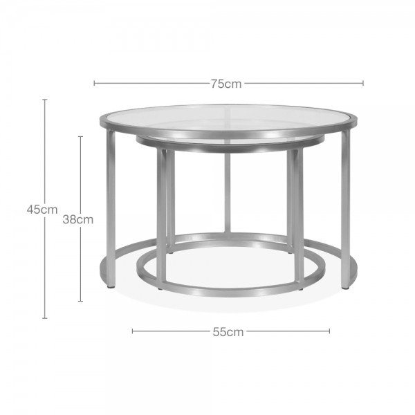 میز عسلی کد T82 مجموعه 2 عددی